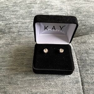 White Sapphire Earrings